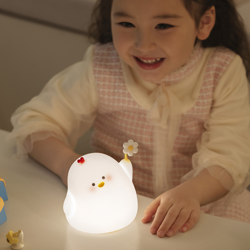 Cute Flower Chicken LED Night Light Perfect for Bedroom and Nursery Children Night Light