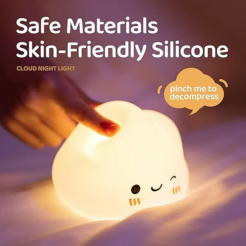 Cloud Room Led Light Smart Table Lamps USB Rechargeable Battery Kids Bedroom Night Light for Baby Children
