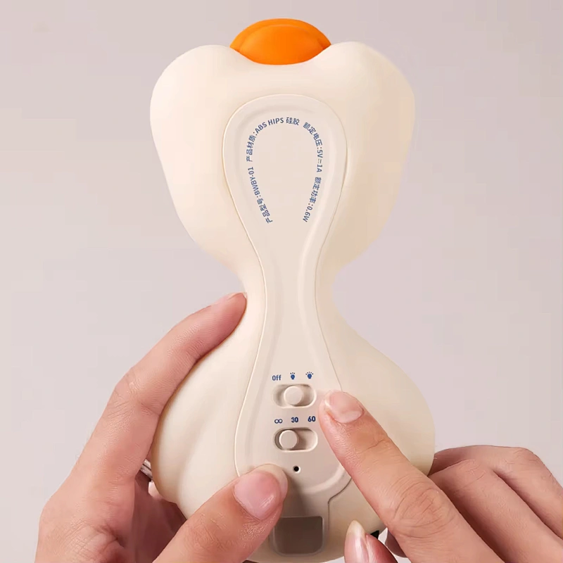 Duck LED Silicone Night Light for Kids Rechargeable Touch Control Table Lamp with Warm LED Light for Home and Living Room