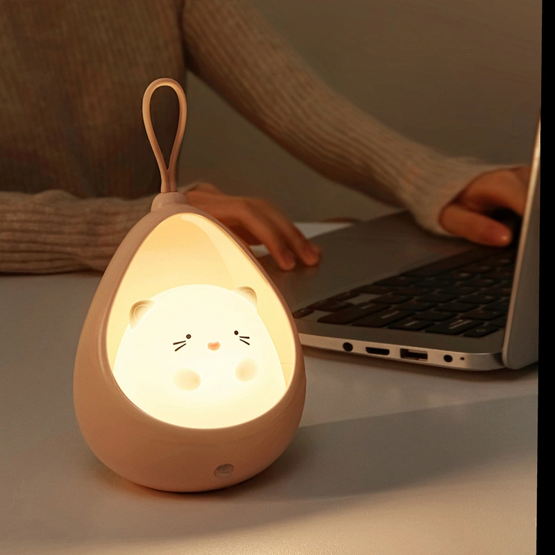 Customize Children Mini Cute Bedside Lamp Creative Baby Room USB Wall Plug in Small Bedroom Silicone Night Light for Kids