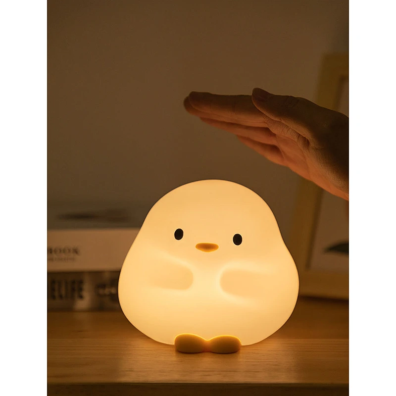 Cute Portable Bed Lamp Dodo Duck Night Light Rechargeable Sleeping Soft Pat Christmas Led Smart Night Light for Kids