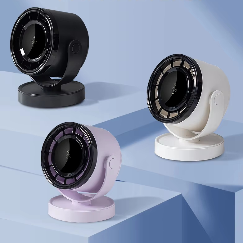 2024 Mini Cooling USB Rechargeable Desk Wall Fan Dual Purpose Plastic Box Handheld Fans Table Fan for Home Use