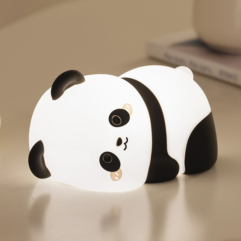 Cute Christmas Gift Lying Panda Night Lamp Light Lamp Decor Bedroom Living Room Bedside Bar Table Lamp Light