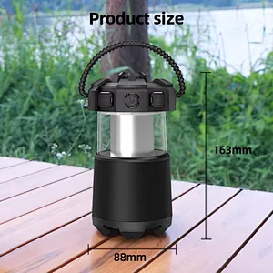 ICARER FAMILY Multifunctional Portable Wireless Speaker Outdoor Camping Rechargeable Night Light Lamp