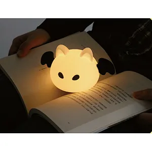 Small Cute Bat Anime Smart Rechargeable Pat Touch Night Light Kids Living Room Home Decor Portable USB Night Light