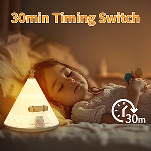 ICARER FAMILY Lovely Night Lamp Desk Lamp Mini USB Charging Home Decoration