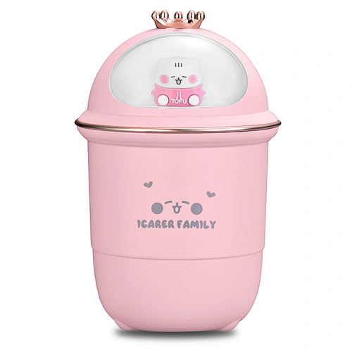 ICARER FAMILY Portable 350ml USB Cool Mist Humidifier for Home Office for Car Hotel Outdoor Use with Mini Installation
