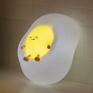 Kawaii Gift Creative Fried Egg One Piece Anime Cute Cartoon Color Changing Cute Led Night Light for Kids Baby