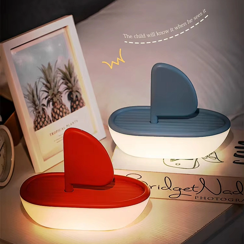 Yacht Design Best Gift Home Decor Table Lamp USB Led Rechargeable Color Changeable Smart Night Light for Home Decor
