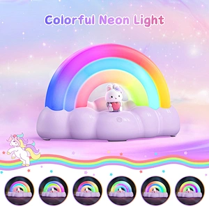 Children's Gift Lighting Colorful Bedroom Light Bedside Decoration Multil Color Mini USB Table Lamp for Kids