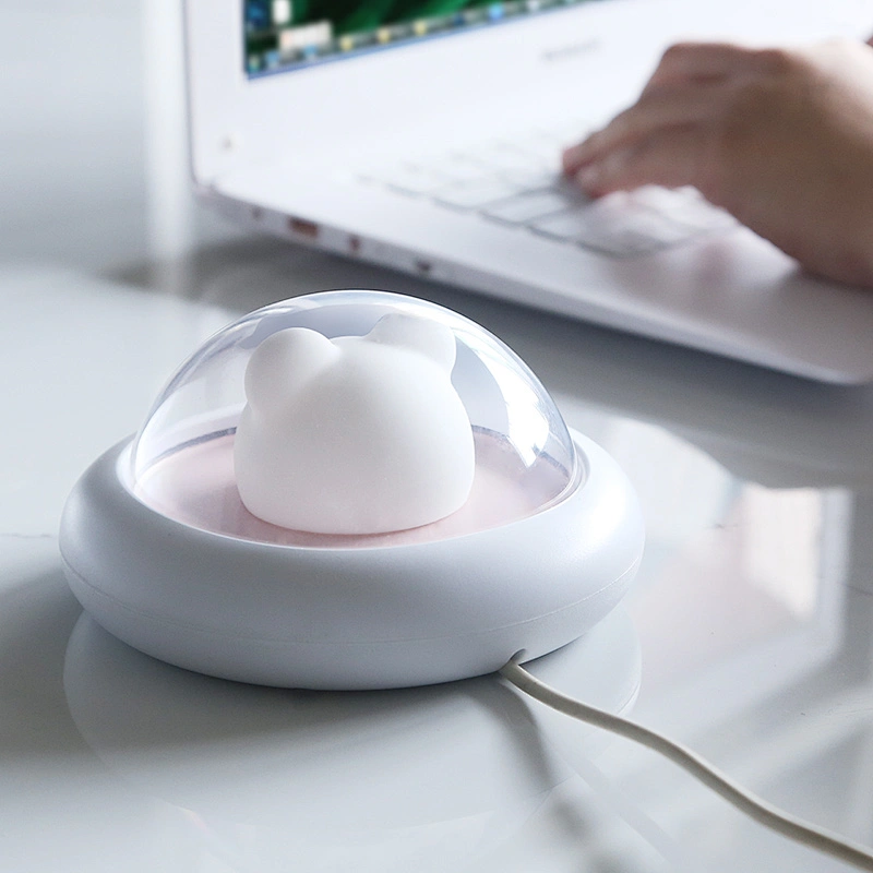 ICARER FAMILY Cute Night Light Air Mice Design Small Size Battery Type Night Light