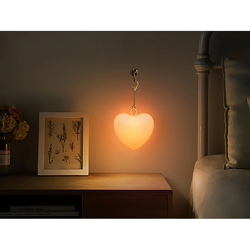 ICARER FAMILY LED Night Light Family Love Mini USB Rechargeable Silicone Lamp with Switch Valentine's Day Gift