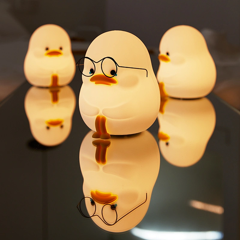 Animal Duck Night Led Lamp Kids Baby Children Home Rechargeable Table Lamp Decoration Bedside Bedroom Light Night Light