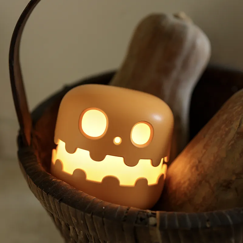 ICARER FAMILY Smart Night Light for Outside Use Halloween Pumpkin Lantern Night Light for Kids