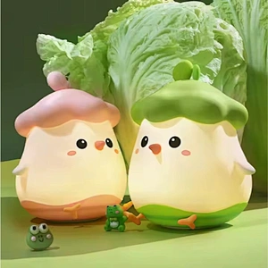 Cute Kids Toys Voice Control Silicone Bedside Table Lamp Home Decor Led Light for Room Animal Night Light for Kids Baby Children