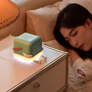 ICARER FAMILY Kids Night Light Led Cute Cartoon Lamp USB Touch Sensor Light for Bedroom Use
