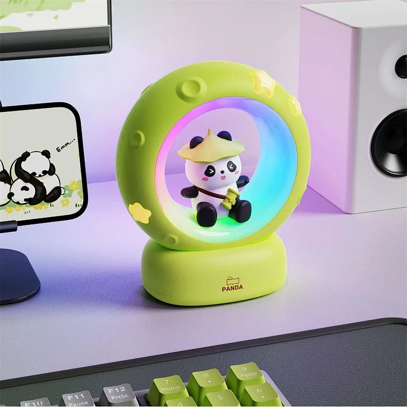 Panda Animal Battery Powered Home Mood Desk Light Lamp Bedside Table Lamp Design Modern Night Light Base for Bedroom