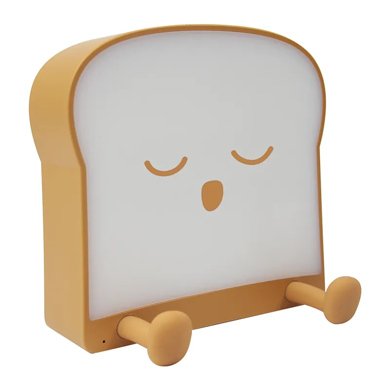 Toast-Shaped LED Night Light for Home Decor Lamp Children Night Light
