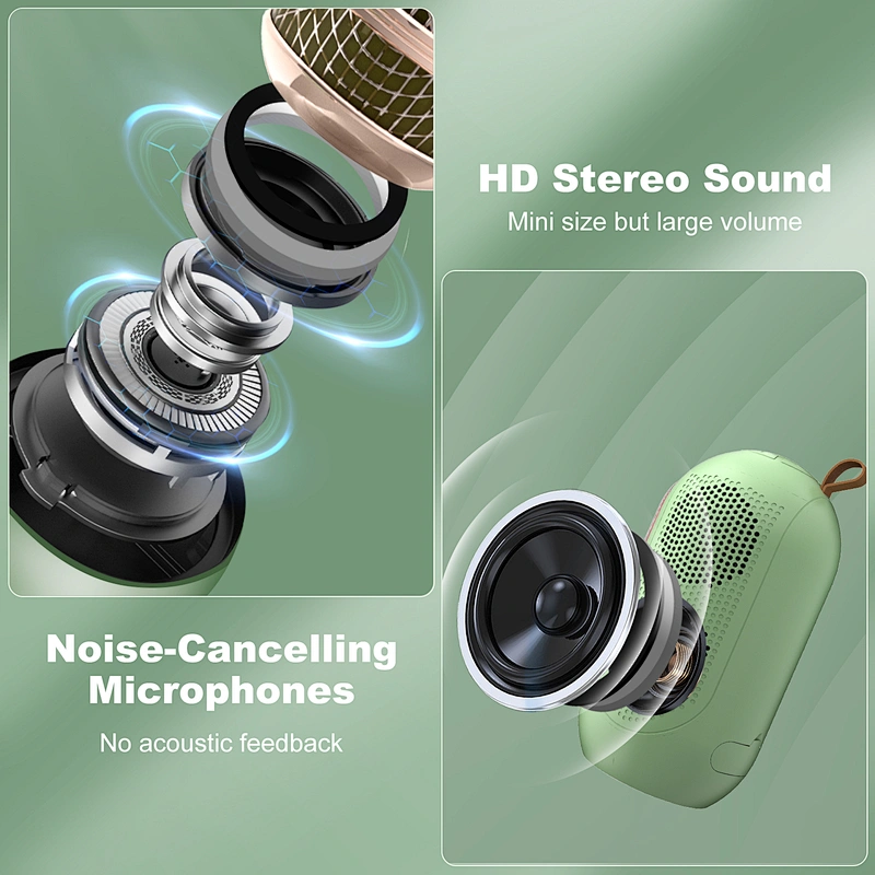 ICARER FAMILY Portable Mini Rechargeable Speaker Wireless Karaoke Speakers