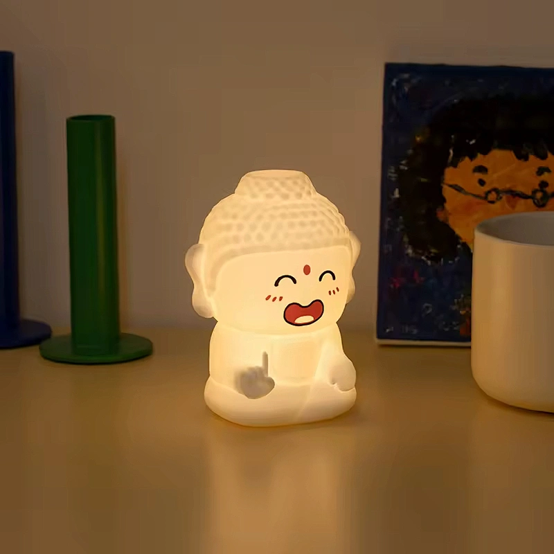 Unique Cute Table Lamp Led Battery Touch Light Smart Custom Rechargeable Kids Room Lights Silicon Wireless Lights