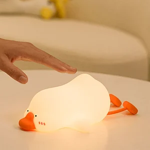 Cute Goose-Design Desk Lamp with Night Light Function