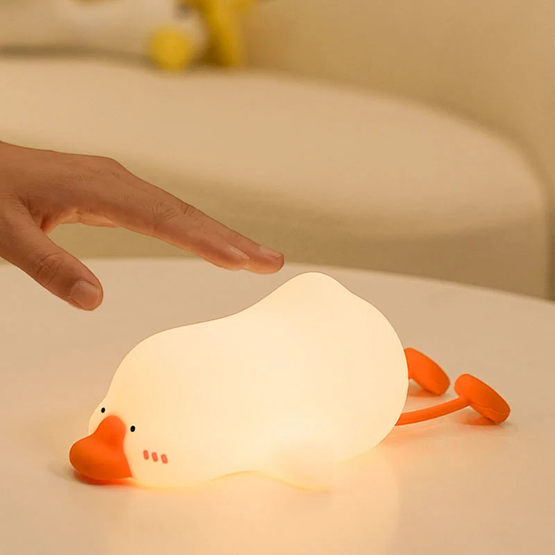 Cute Goose-Design Desk Lamp with Night Light Function