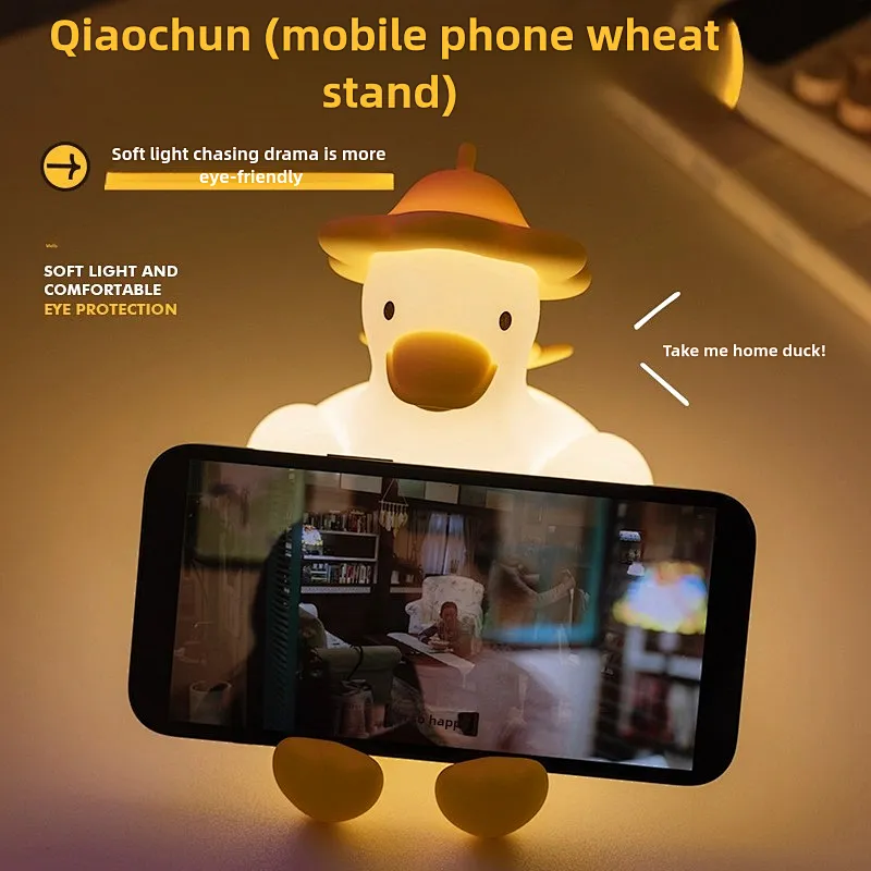 Cute Duck LED Night Light  Soft Glow Lamp for Kids Gifts and Home Decor