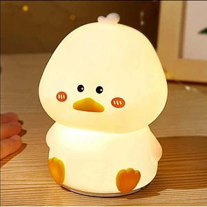 Cute Duck LED Night Light with Soft Restful Glow for Kids Room and Bedtime