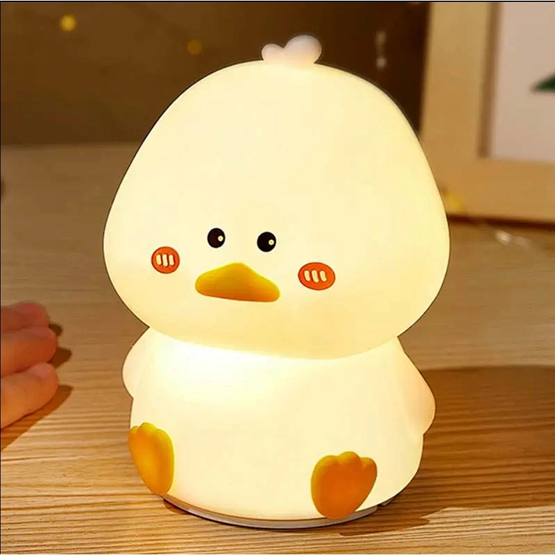 Cute Duck LED Night Light with Soft Restful Glow for Kids Room and Bedtime