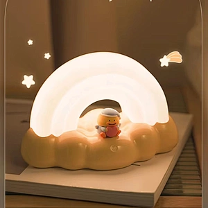 ICARER FAMILY Small Gift Rechargeable Night Light for Kids Sleep Light Lamp Decoration Sensor Led Lights for Children