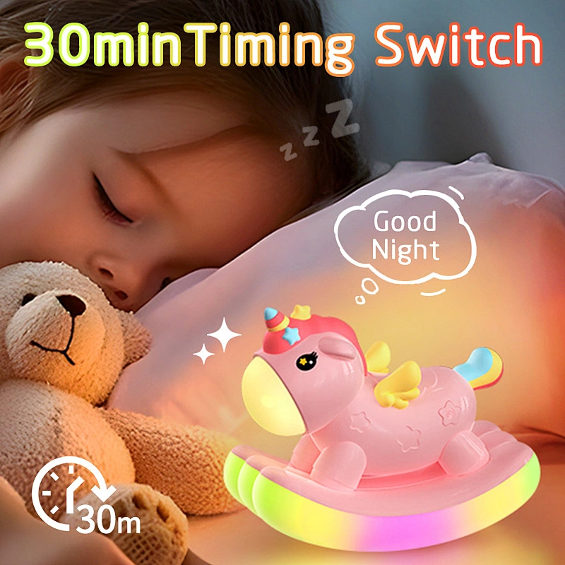 ICARER FAMILY Ambient Room Decoration Silicone Bedside Light Children Night Light Customize Lamp for Baby Kids