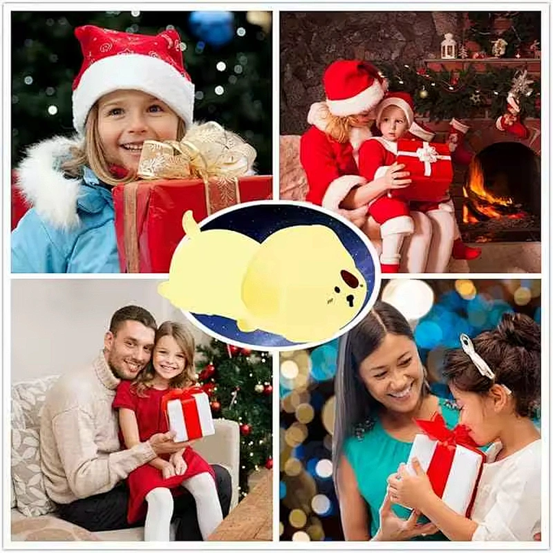 USB Puppy Silicone Night Light  Cute LED Lamp for Baby Room and Gifts