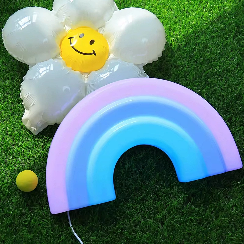 Adorable HBK Rainbow LED Night Light  Soft Ambient Light for Romantic Atmosphere