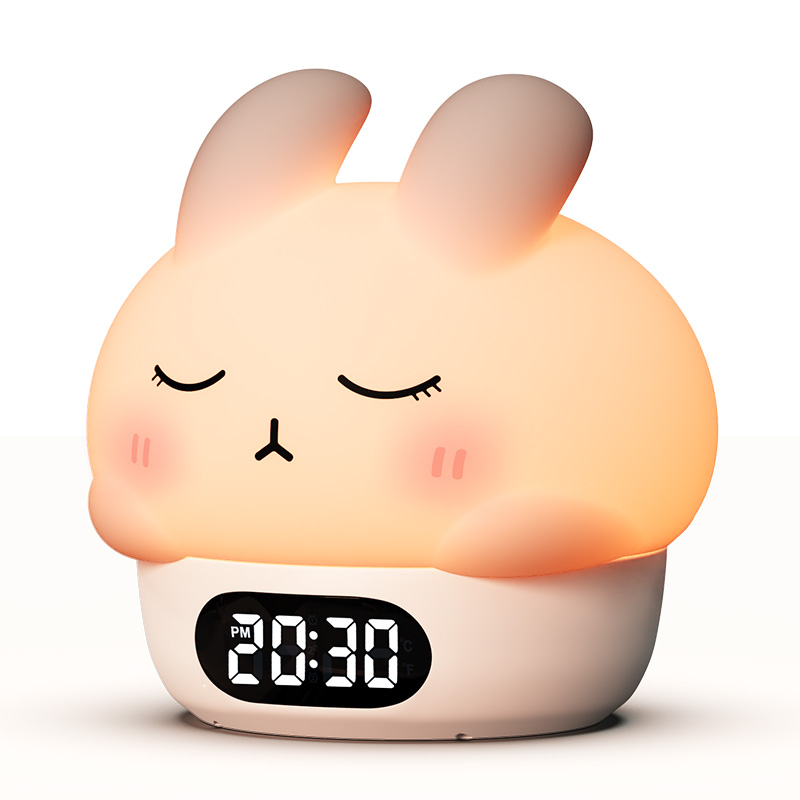 LED Cute Cartoon Night Light USB Rechargeable Night Lamp Touch Sensor Silicone Baby Nursery Light Lamp for Kids Bedroom Decor
