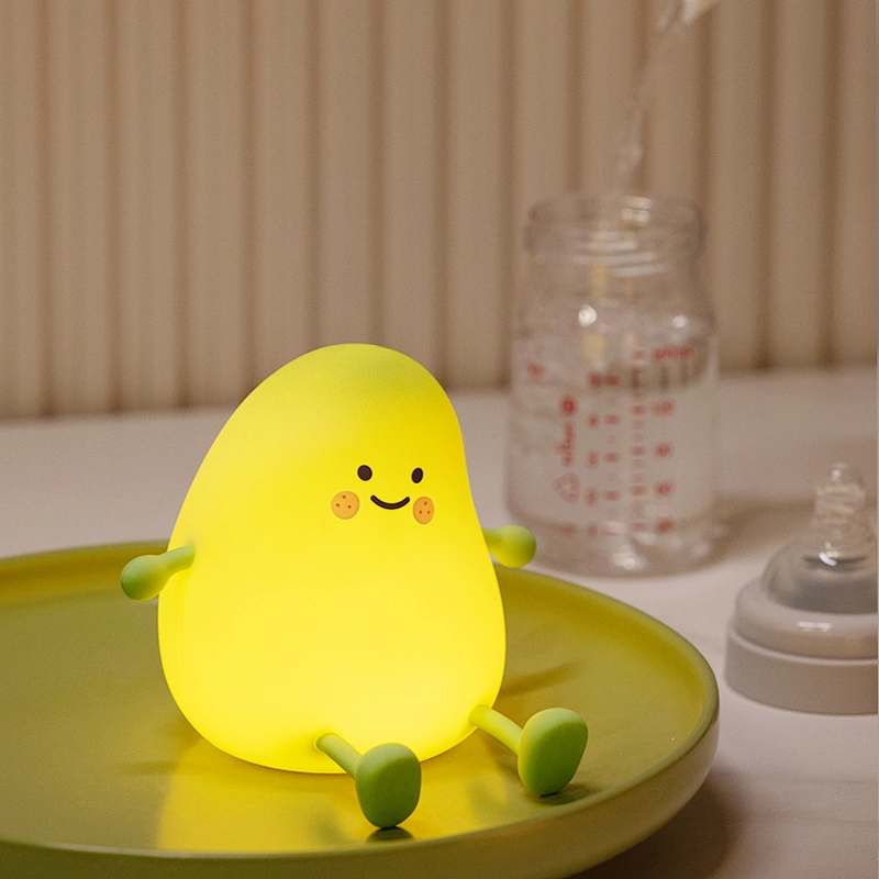 New Small Qingaeng with Sleeping Night Light USB Charging Children's Soft Light Timing Patting Atmosphere Light Cartoon Gift