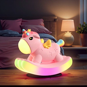 ICARER FAMILY Unique Animal Design Unicorn Kids Night Light Home Room Decoration Touch Control Cute Animal Lamps