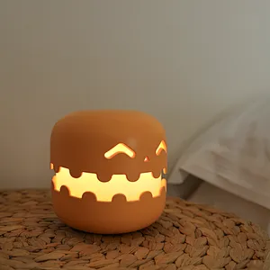 Halloween Gift Ghost Night Light Creative Lamp Light  Rechargeable Led Night Light Children's Kids Bedroom Decor Table Lamp