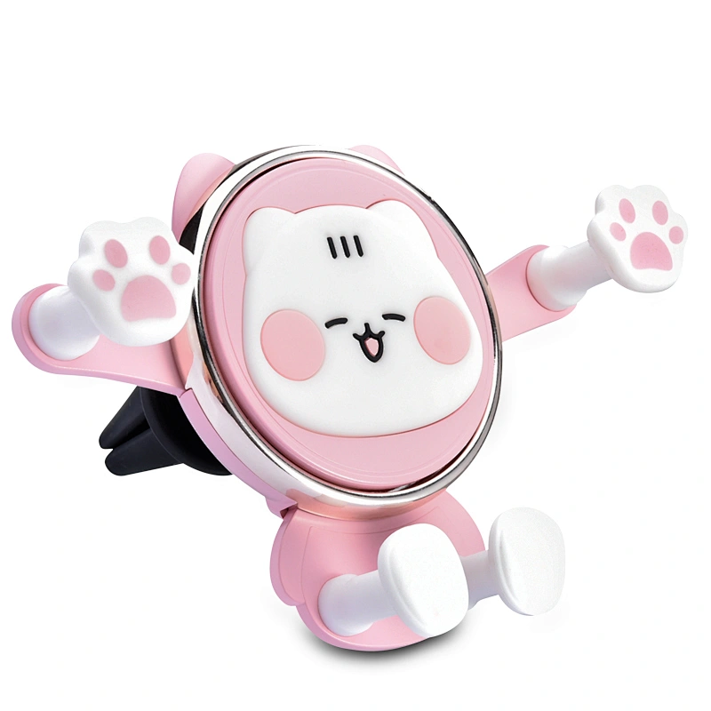 Icarer Family Universal Mobile Cell Phone Accessories Mount Cute Giraffe Silicon Car Air Vent Smart Phone Holder