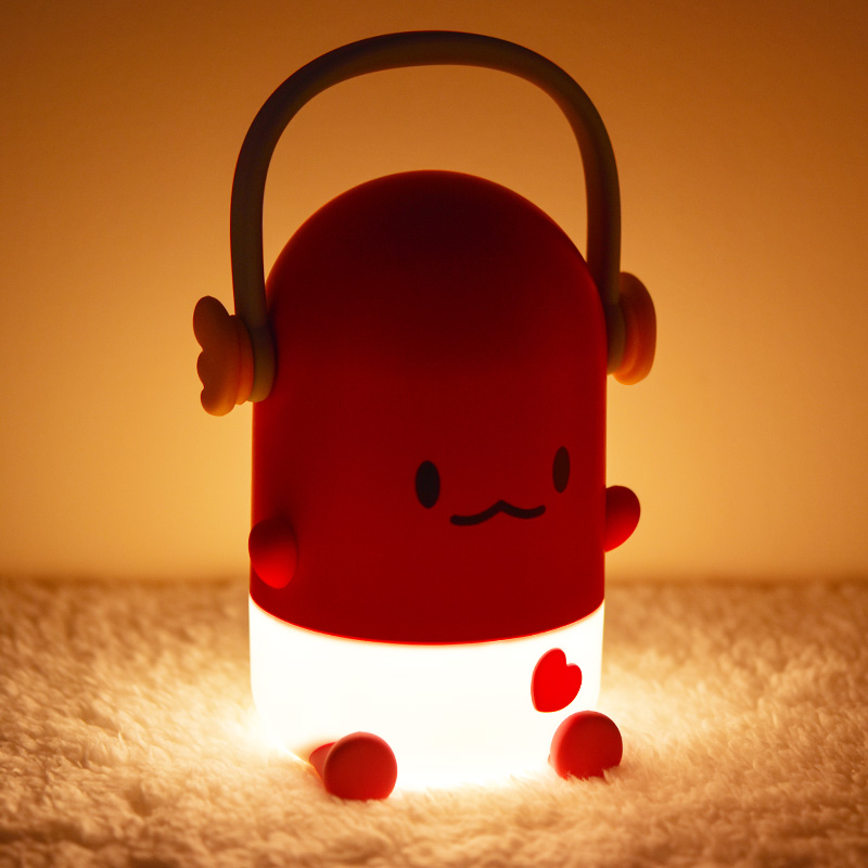ICARER FAMILY Animal Cartoon Duck Led Soft Light Night Baby Children's Bedroom Decoration Light Home Decoration Night Light