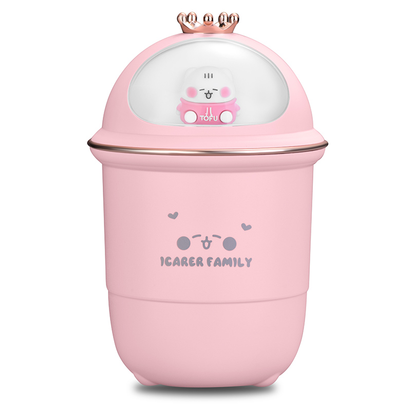 ICARER FAMILY Cartoon Design Ultrasonic Cool Mist Humidifier Portable Mini Air Humidifier for Car