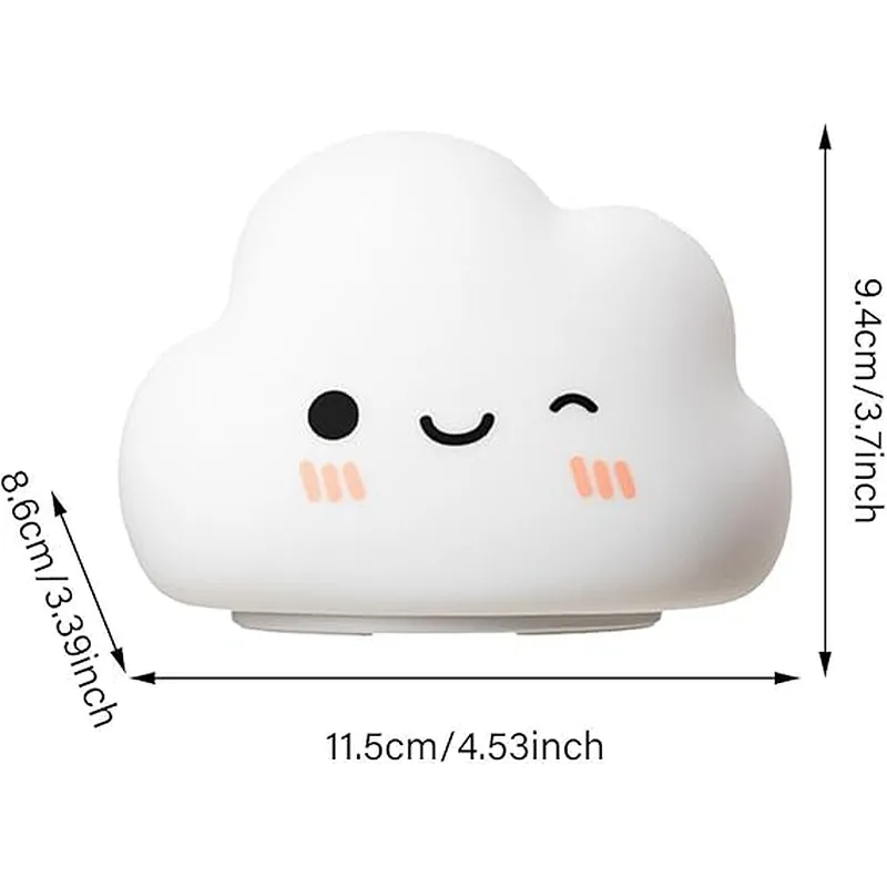 Cloud Room Led Light Smart Table Lamps USB Rechargeable Battery Kids Bedroom Night Light for Baby Children