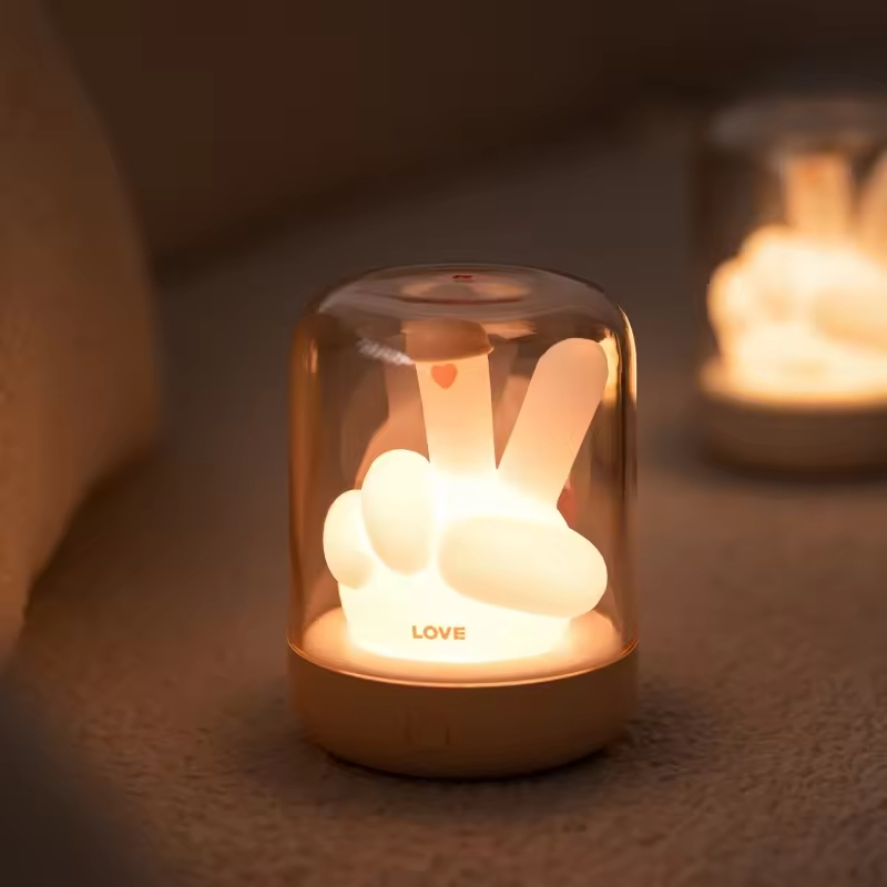Creative Gift ABS Home Room Unique Decoration Table Lighting Lamp USB Led Battery Rechargeable Children Night Light for Kids