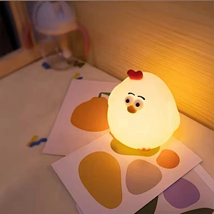 Cuckoo Chicken Sleeping Lamp for Kids With Cute Design Patting Light Lamps for Kids Bedroom Use