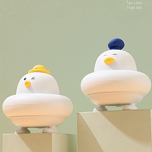 ICARER FAMILY Animal Night Light Silicone ABS Mini Night Light Cute Bedroom Night Light