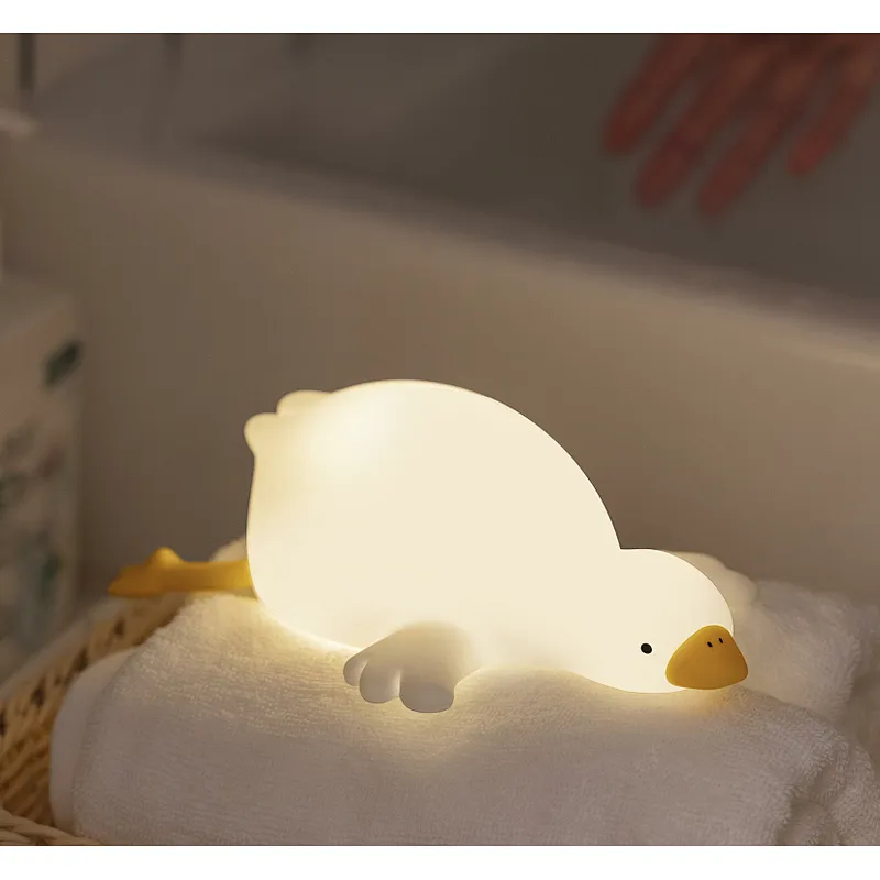 Wholesale Table Lamps Home USB Lamp Lights Nursery Bed Room Lighting Duck Goose Animal Night Light for Kids