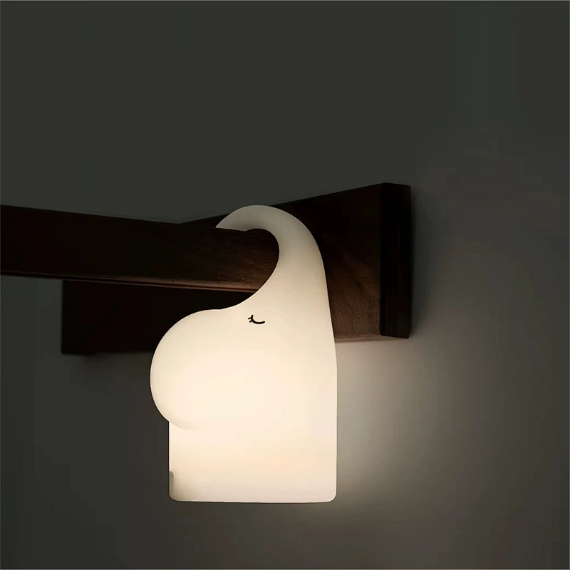 Elephant Tap Lamp Silicone Night Light for Kids Gift Set With Cute Animals Design Night Lamps for Bedroom Use
