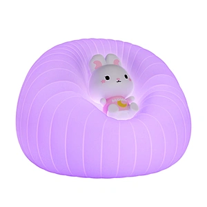 ICARER FAMILY Kawaii Touch Control Led Baby Night Lamp Rechargeable Silicone Night Light for Kids