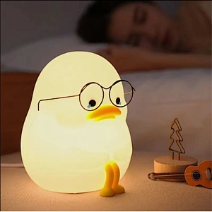 EMO Duck Silicone Pat Light  Intelligent USB Rechargeable Soft Glow for Children Sleep Creative Gift Sleeping Children Light