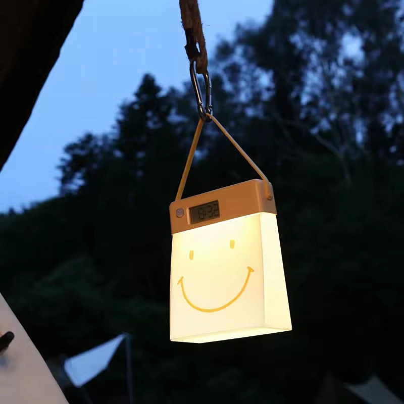 Smart LED Calendar Silicone Night Modern USB Rechargeable Kid's Table Lamp Indoor Outdoor Hangable Use Sensing Human Presence