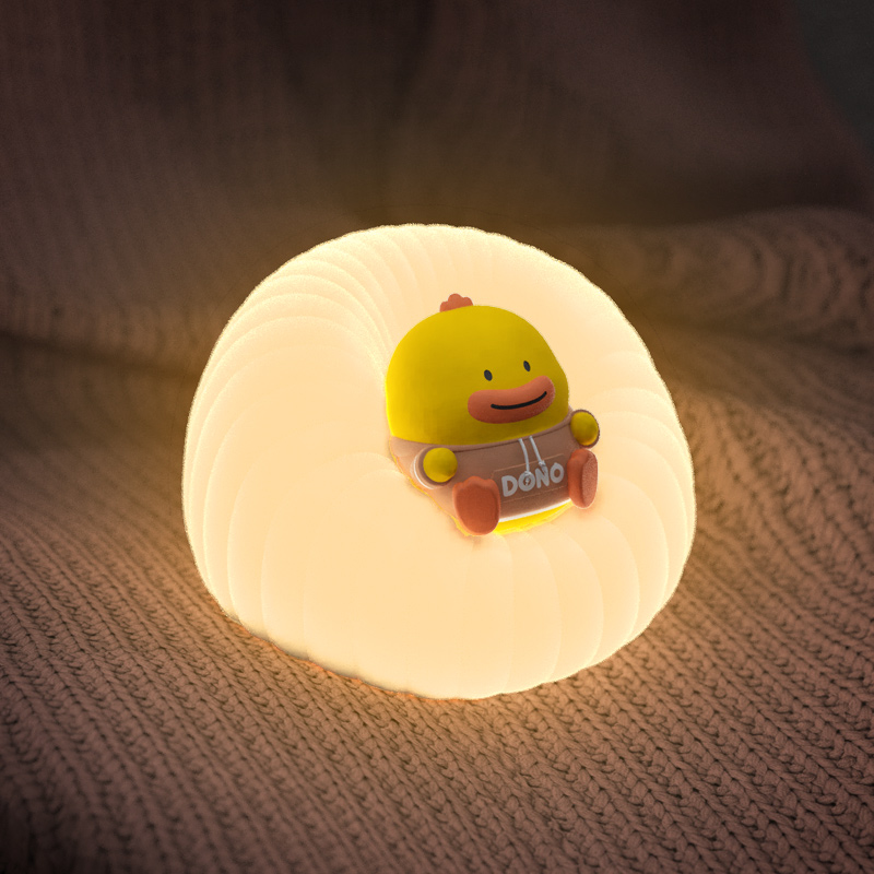 ICARER FAMILY Cute Animal Custom Led Battery USB Lamp Rechargeable Children Night Light Touch Bedside Lamp for Kids